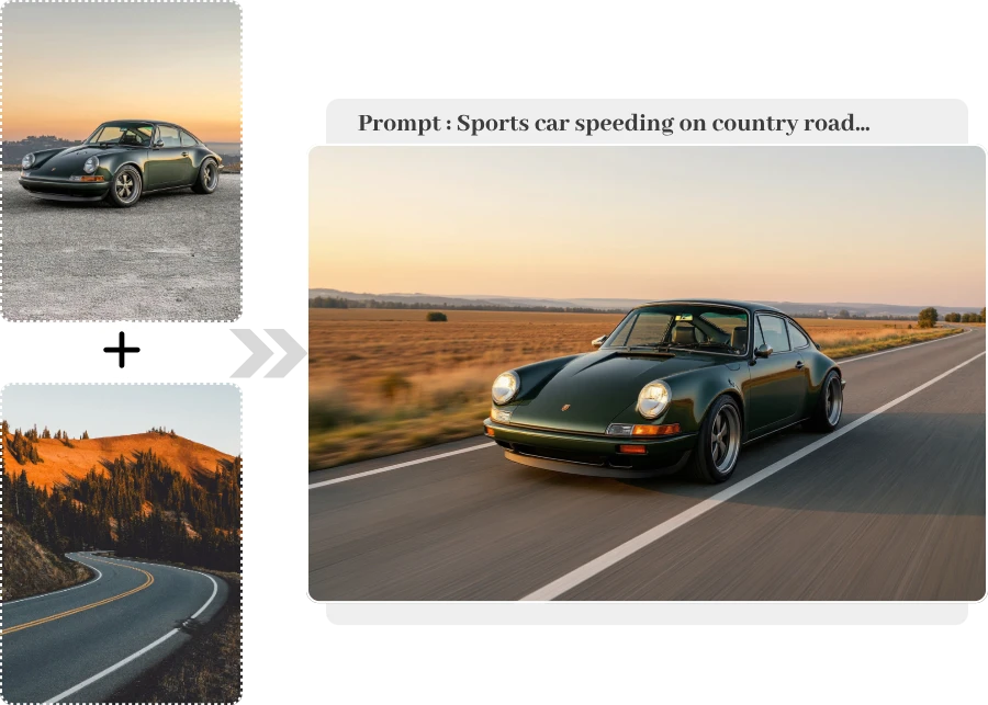 Speed & Adventure - AI generated creative by AI Image Blender
